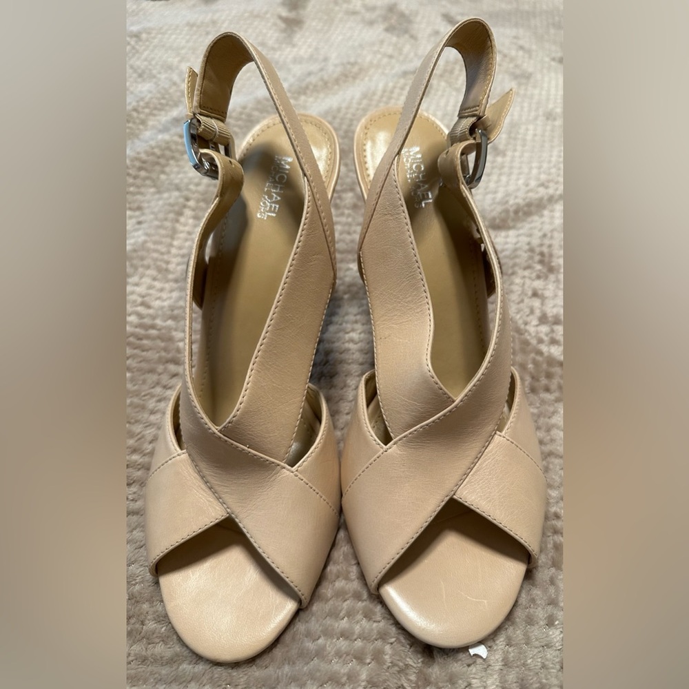 Michael Kors sandals, Size 10 M, beige